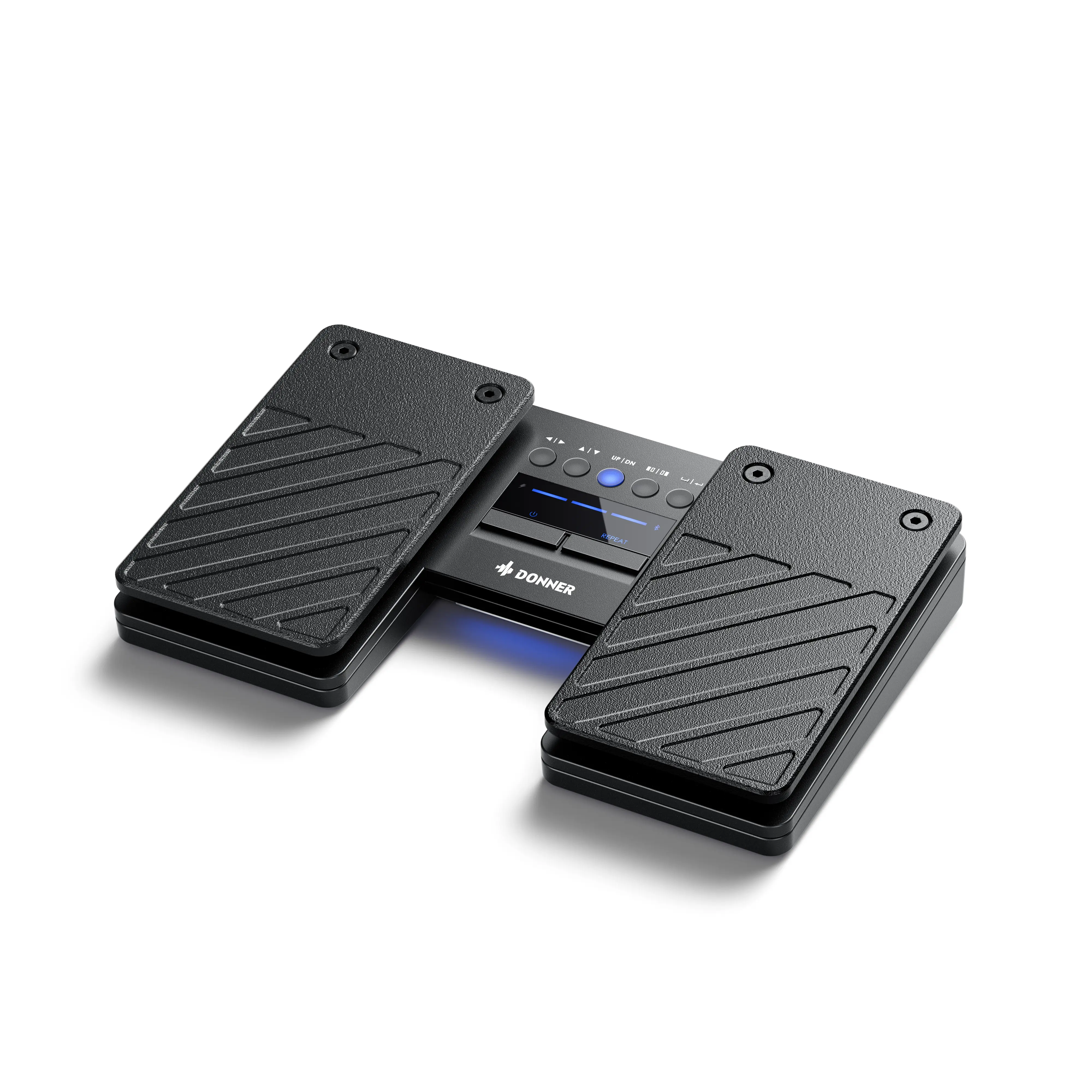 Donner DBM-50 Bluetooth Page Turner Pedal - Black Durable Keyboard Accessory with Stable Connection, 80 Hours Rechargeable Battery, iOS/Android Tablet Compatibility for Scrolling, Musical Instruments, Readers