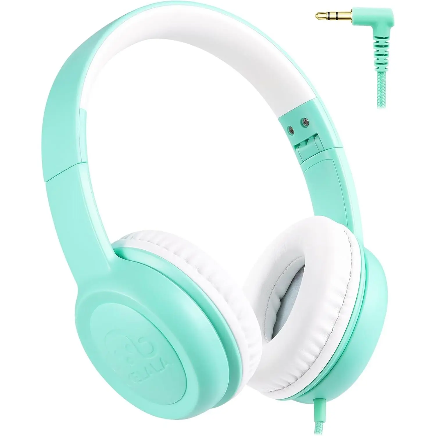 C3  Headphones Wired, -Ear Wired  Phones for Boys Girls with 3.5mm Jack, Foldable, Adjustable Headband,  Headphone for School  Airplane Tablet Teal