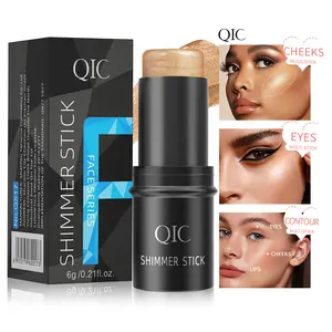 QIC 3-in-1 Multi-functional Makeup Stick - Waterproof, Long-lasting Bronzer & Highlighter, Blush, Skin Brightening Face Sculpting Shading Cosmetic Pen