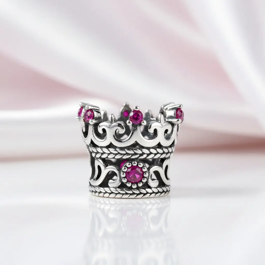 Vintage Princess Crown Charm