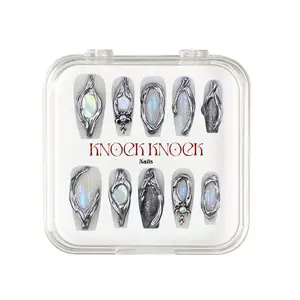 KNOCK.KNOCK NAILS 2026 | Sombra llusoria｜10PCS 100% Handmade Press-on Nails