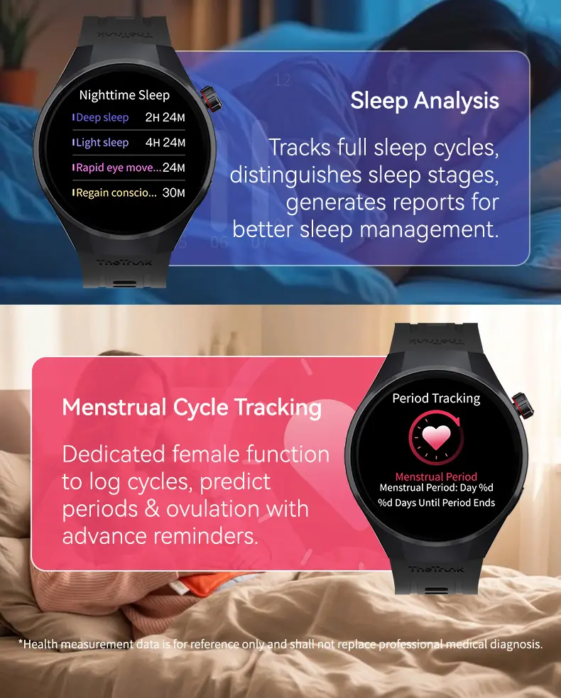 TheTrunk Wireless Waterproof Smartwatch for Men and Women - 4 Bands, Bluetooth Calling, 7-Day Battery, IP68 Waterproof, Heart Rate Sleep Monitor, UV Light Camera, Phone Android Compatible, Daily Wear, tiktokshopstockup Gift, Reloj Inteligente Deportivo