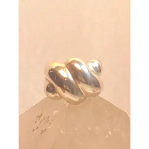 chunky ring size 7 cigar band sterling silver women girls