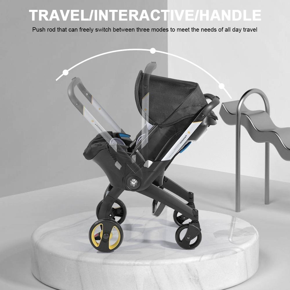 Summervibes BRODARK 3-in-1 High-Landscape Baby Stroller, Multi-Functional Collapsible Lightweight Travel Stroller with Adjustable Bassinet for Outdoor & Mall Use, Collapsible Stroller,Adjustable Baby Cradle Stroller Basket,Convertible Reversible Stroller Summervibes BRODARK 3-in-1 High-Landscape Baby Stroller, Multi-Functional Collapsible Lightweight Travel Stroller with Adjustable Bassinet for Outdoor & Mall Use, Collapsible Stroller,Adjustable Baby Cradle Stroller Basket,Convertible Reversible Stroller