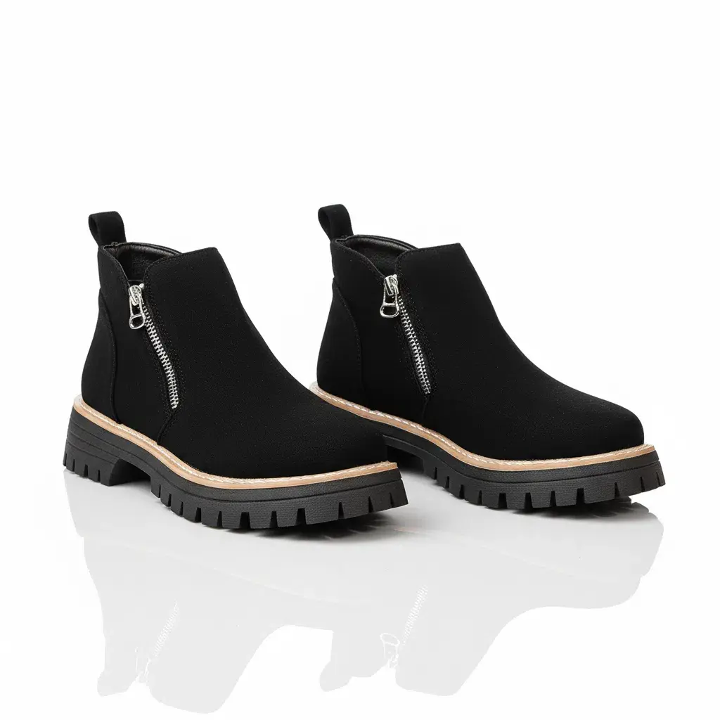CityGrip Side-Zip Ankle Boots for Women - Soft Durable Upper with Lug Sole for Reliable Grip - Comfortable Cushioned Insole - Versatile Everyday Style fur boots cowgirl boots