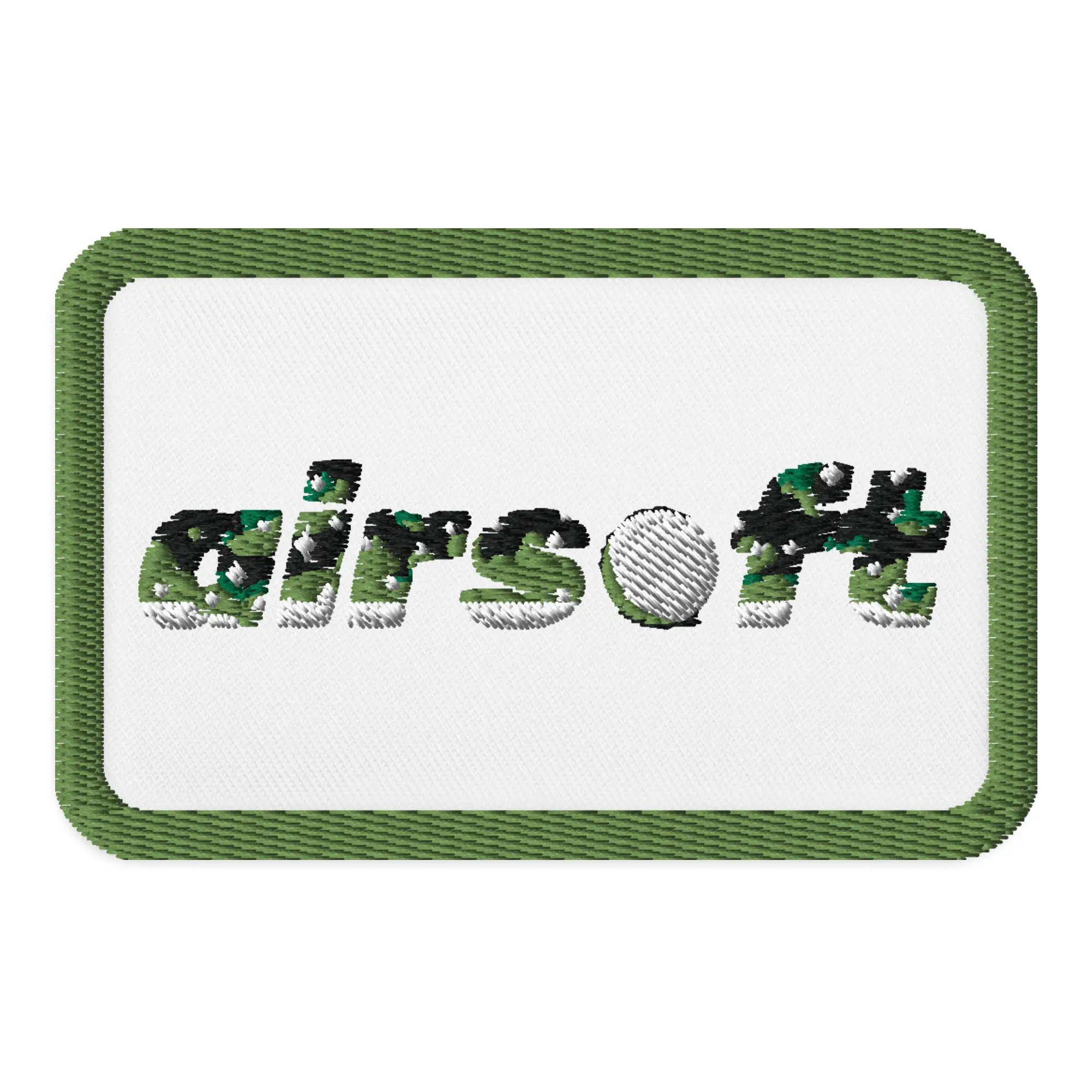 Eldritch Green Fire Airsoft Logo Patch Embroidered SoftAir Hobby Emblem Fabric-Patch