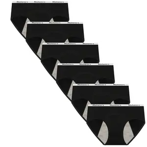 Nalwort Girls Cotton Underwear TeenComfortable Panties Size 8-16 Briefs 6 Pack color mixing womenswear lady High Waisted Cotton Women's Panties Pack hot  com  underwear