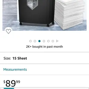 Paper shredder Plastic