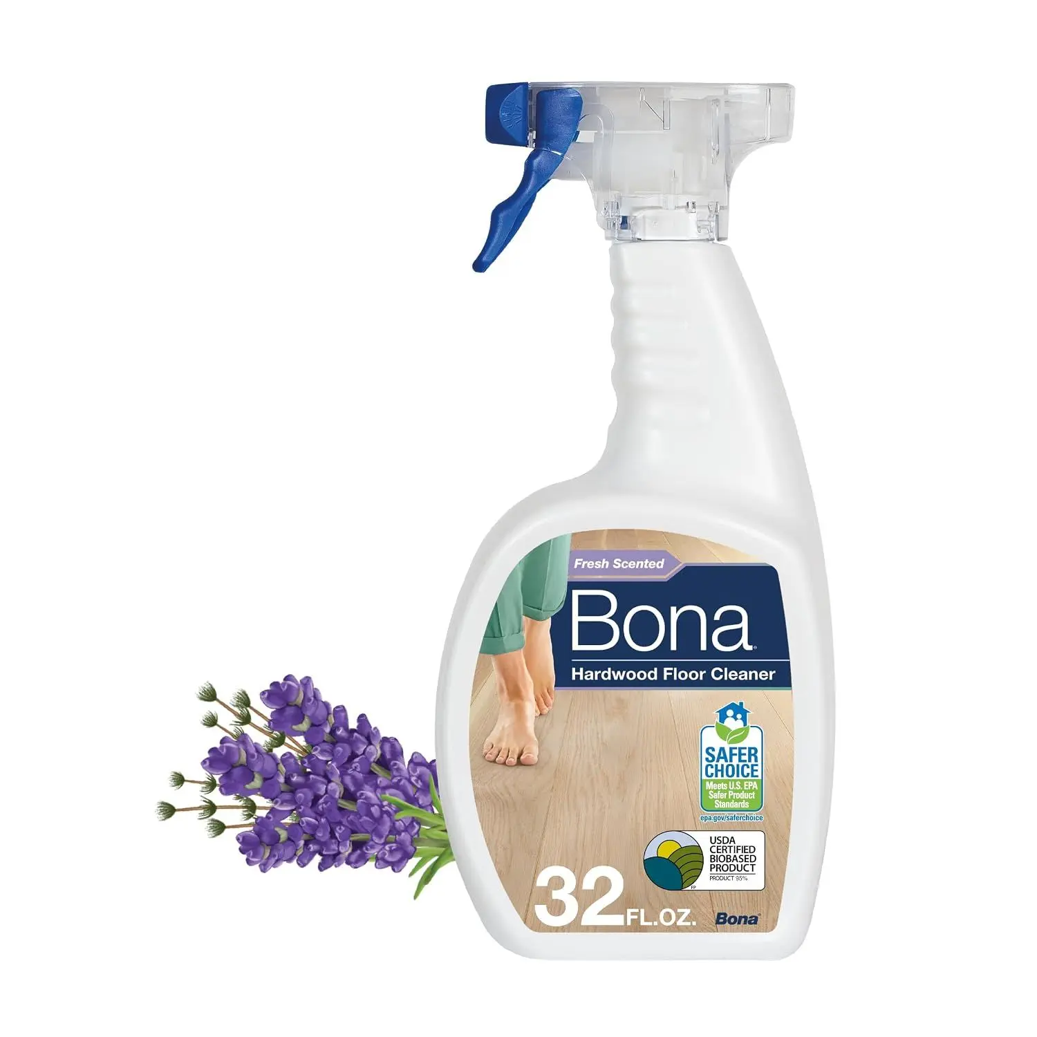 Bona Hardwood Floor Cleaner Refill - 128 fl oz - Unscented | Refill for Bona Spray Mops and Spray Bottles - Residue-Free Floor Cleaning Solution for Wood Floors