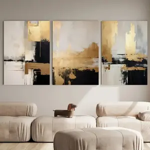 3pcs Abstract Art Marble Canvas Poster Print Wall Decor, Modern Abstract Design, High-End Home Bedroom Living Room Decoration, No Frame