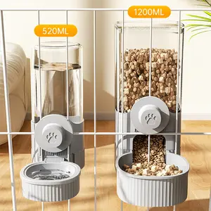 Hanging Automatic Pet Feeder & Water Dispenser 1200ML Large Capacity Feeding Bowl for Cats Dogs Rabbits Hassle-free Pet Feeding Solution Hangable Station