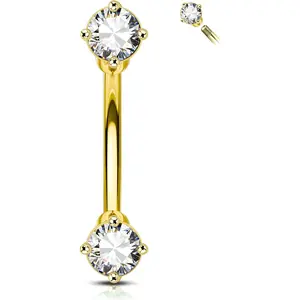 Minimalist Rook Earrings 16G Rook Jewelry Stainless Steel Eyebrow Piercing Jewelry 6/8MM Lobe Earrings