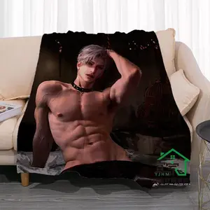 Love And Deepspace Sylus Xavier Zayne Rafayel Flannel Blanket 3D Soft Warm Plush Fluffy Skin Friendly For Sofa Decor Bed Travel