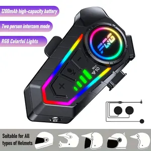 Wireless motorcycle helmet headphones, rechargeable hands-free Bluetooth earphones, with excellent sound quality for both music and calls, perfect for riders.
