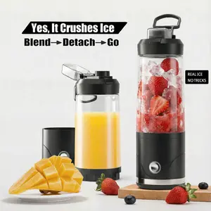 Mini Blender Portable USB Juicer 650ml Detachable Cup & Blade Head for Smoothies Juices Excellent Blending Effect
