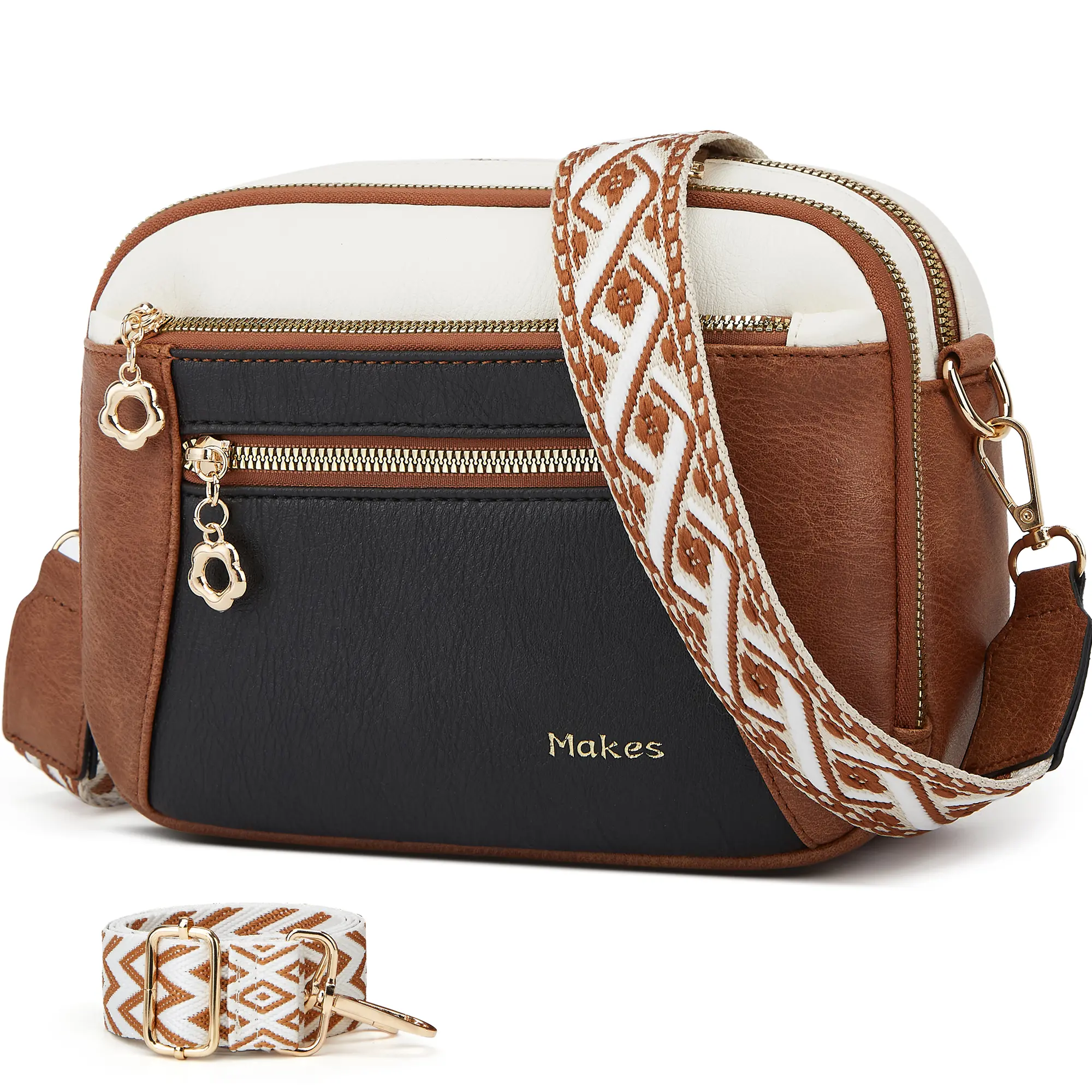 Crossbody Purse for Women Small Crossbody Bags Trendy Vegan Leather with 2 Adjustable Shoulder Straps Mothers Wife Mom Gifts