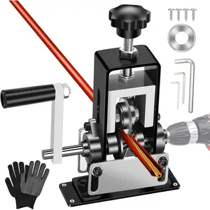 Manual Wire Stripping Machine, Gauge Wire 0.06"-1", Scrapping Copper Wire Peeler Machine, Drill /Hand Crank Dual-drive Wire Stripper Tool for Scrap Copper Recycling & DIY etc.