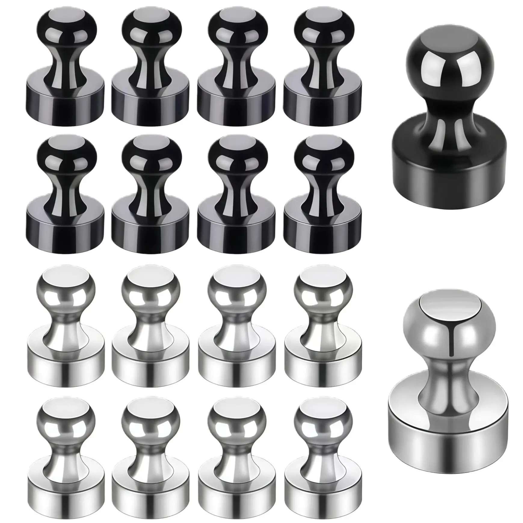 Strong Magnet, Thumbtack Magnet,Refrigerator Magnet, Brushed NickelMagnets, Suitable for Whiteboards,Refrigerator Magnets, Kitchens, Offices,Schools Matte Black Kitchen Sink Bottle Washer