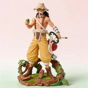 Anime One Piece Usopp Figure 25cm GK Statue Collectible Model Toy Desktop Ornament for Fans Home Decoration