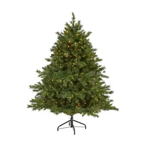 Nearly Natural 6' Wyoming Mixed Pine Christmasree 450 Clear