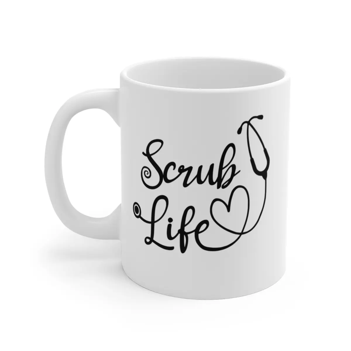 SCRUB LIFE - 11 oz Ceramic Mug - Best Doctor, Surgeon, Nurse Gifts - Gifts for Doctors, Nurses In Training and Medical Students, Great for Coffee, Tea, and More - Drinkware Beverage Reusable Washable Reuse