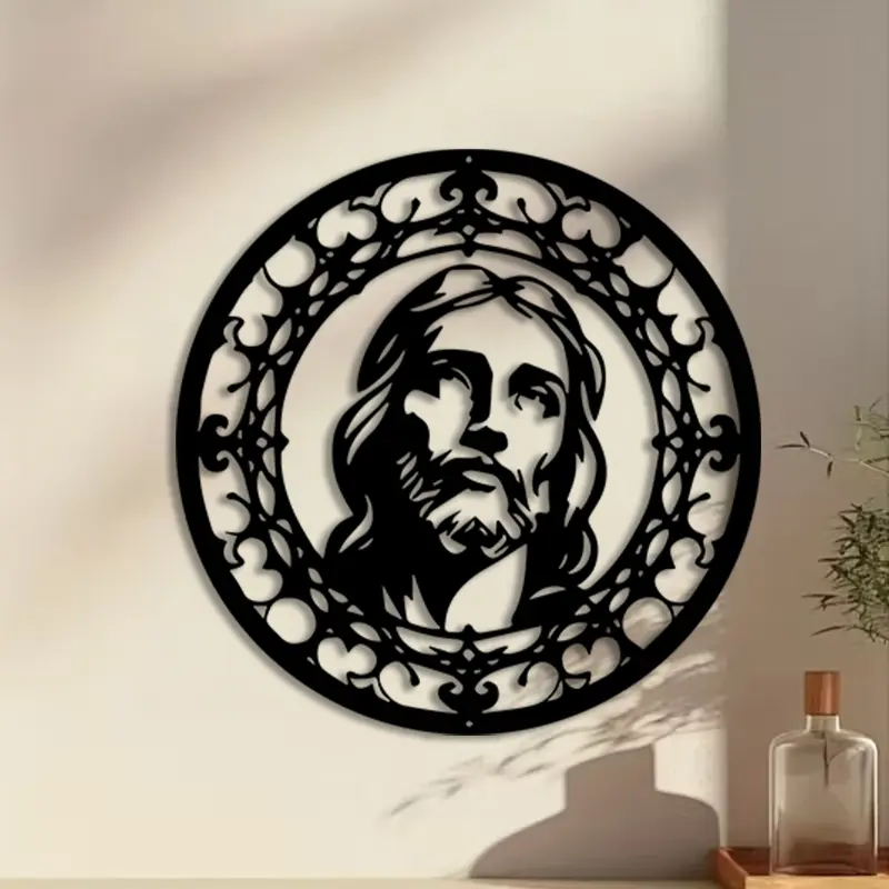 1pc Baroque Metal Wall Art, Baroque Statue Mural, Perfect for Living Room Wall, Christmas Decor, Ideal Gift for Art Lovers, Anti-Corrosion Metal