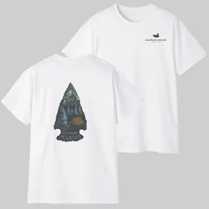 Southern Marsh Arrowhead Forest Camp Graphic T-shirt Graphic Tee, Shortsleeve, Crewneck, Fabric Cotton, Menswear Top, Gifs for Men and Women, Streetwear, Unisex Comfort Cotton, Women's Top