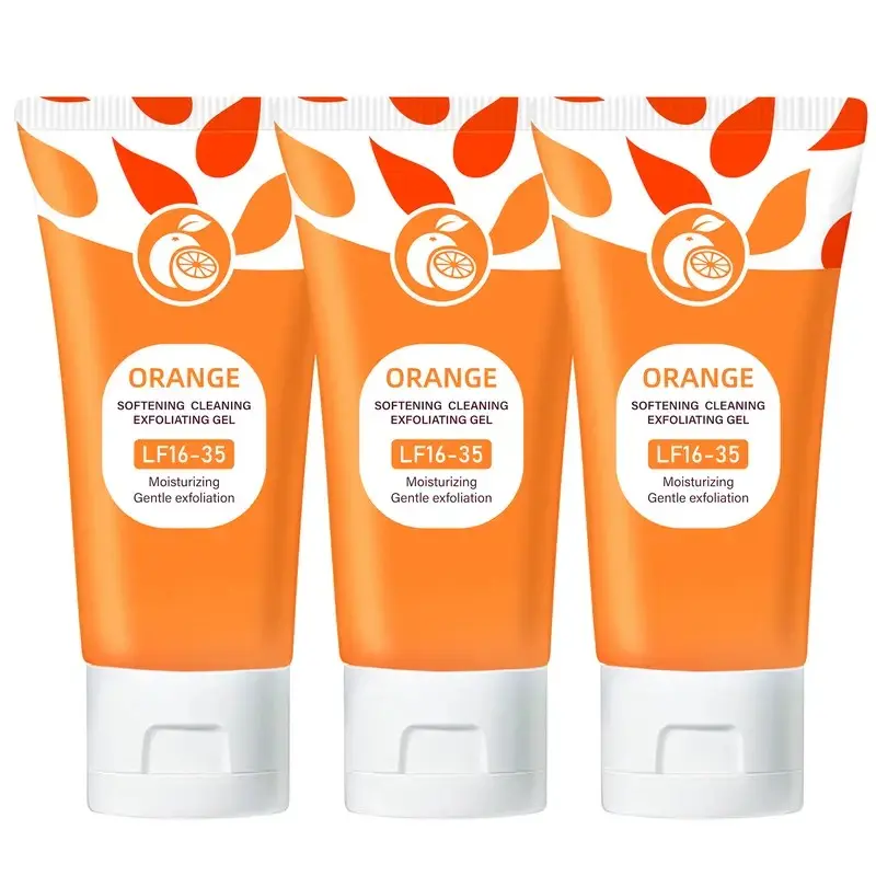 Orange Scented Exfoliator Clear Gel LF16-35 Gentle Exfoliation Nourishing Moisturizing Deep Cleansing for Face & Body All Skin Types