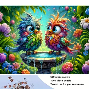 S & H 500/1000 Pieces Adult Puzzles, High Quality, Stress Relief Fun Family Games, Suitable for Birthday, Christmas, Halloween, Best Gifts, Deep Love for Puzzles