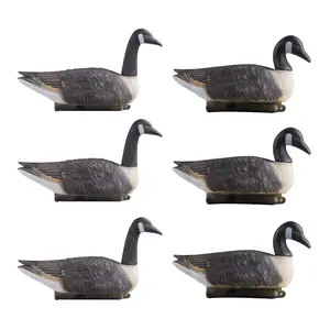 VEVOR Canada Goose Decoys, Outdoors Goose Decoy for Waterfowl Hunting, Durable Plastic Floaters with Ultra Realistic Paint, for Pool, Pond, Lake, Garden Yard Decoration, Easy to Carry and Use, 6-PackSummervibes