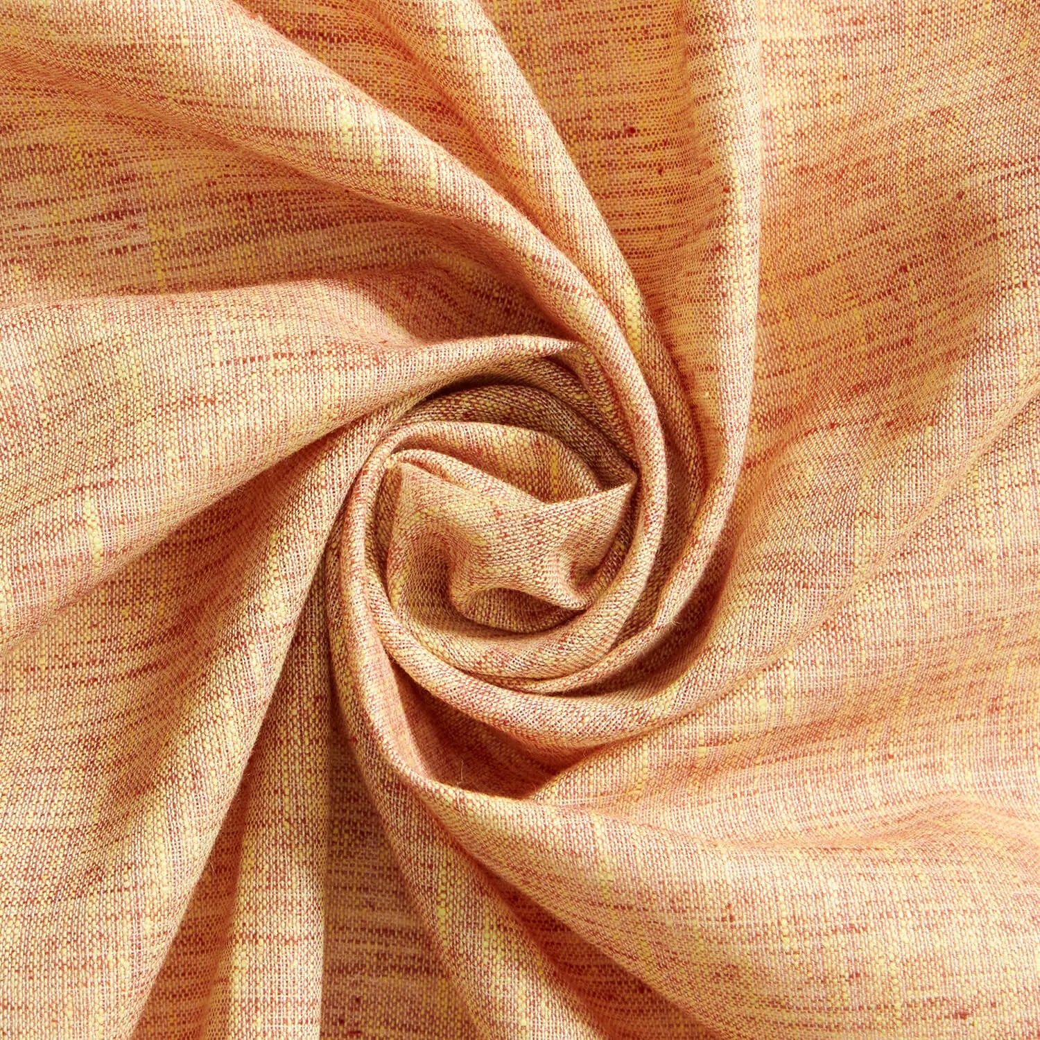 Poplin Fabric |Bold Ginger Yellow & Rich Red Tone, 58"—Sold Per Yard