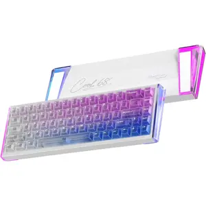 COOL68 60% Wired Gaming Keyboard, Rapid Trigger   Keyboard with 8000Hz Polling Rate, Adjustable Actuation, 0.1ms Latency, Gasket Mount, Hot swappable, RGB Light