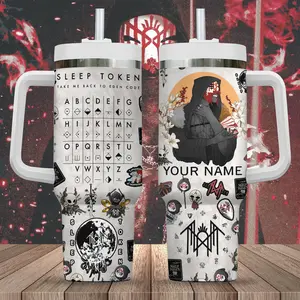 White Sleep Tokn Music Band Cup 40 oz Tumbler With Handle