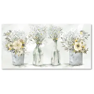 Courtside Market Farmhouse Bouquet 12x24 CanvasWall Art