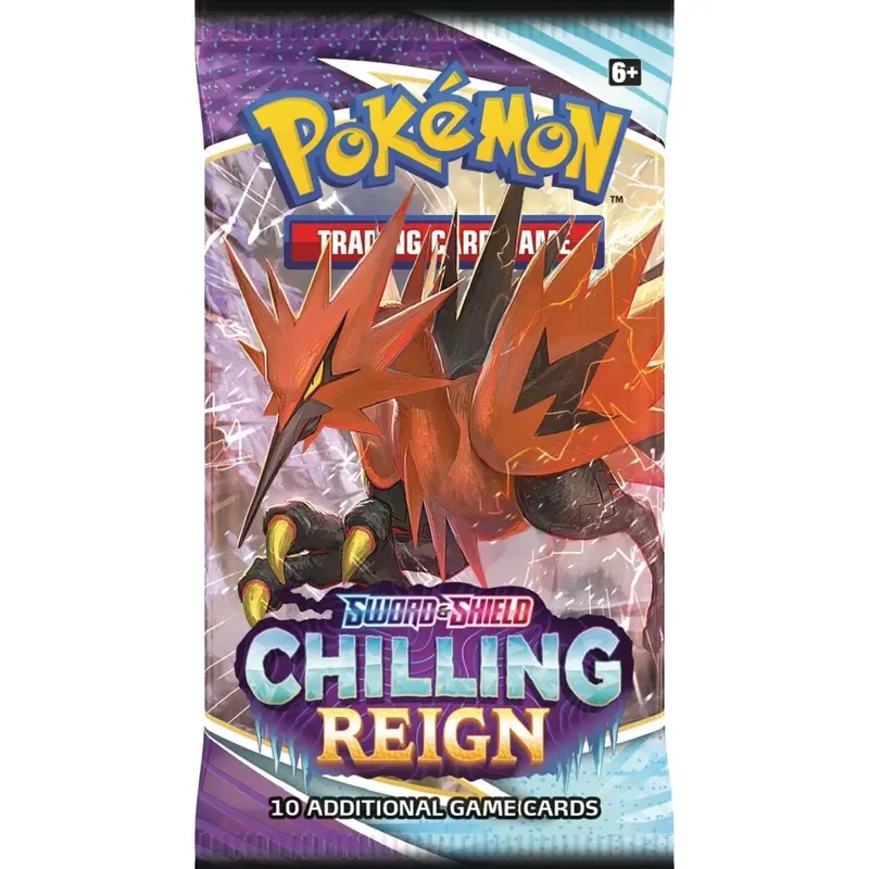 Pokemon Chilling Reign Booster Pack - Collect and Trade Cards with Friends