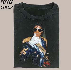 King of Pop Vintage 90's T-Shirt, Music T-Shirts, Michael Jackson 90s Retro Shirt, Music Tees, Vintage Graphic Tee Womenswear Top