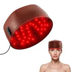 USB Rechargeable LED Hair Care Cap Wearable Light Hat for Scalp & Hair Beauty Routine at Home Comfortable Headband Design Best Gift for Holidays