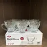 Deli Glass Coffee Mugs – Set of 6 Clear Glass Cups, from 60 ml (2oz) to 160ml (5.4oz)