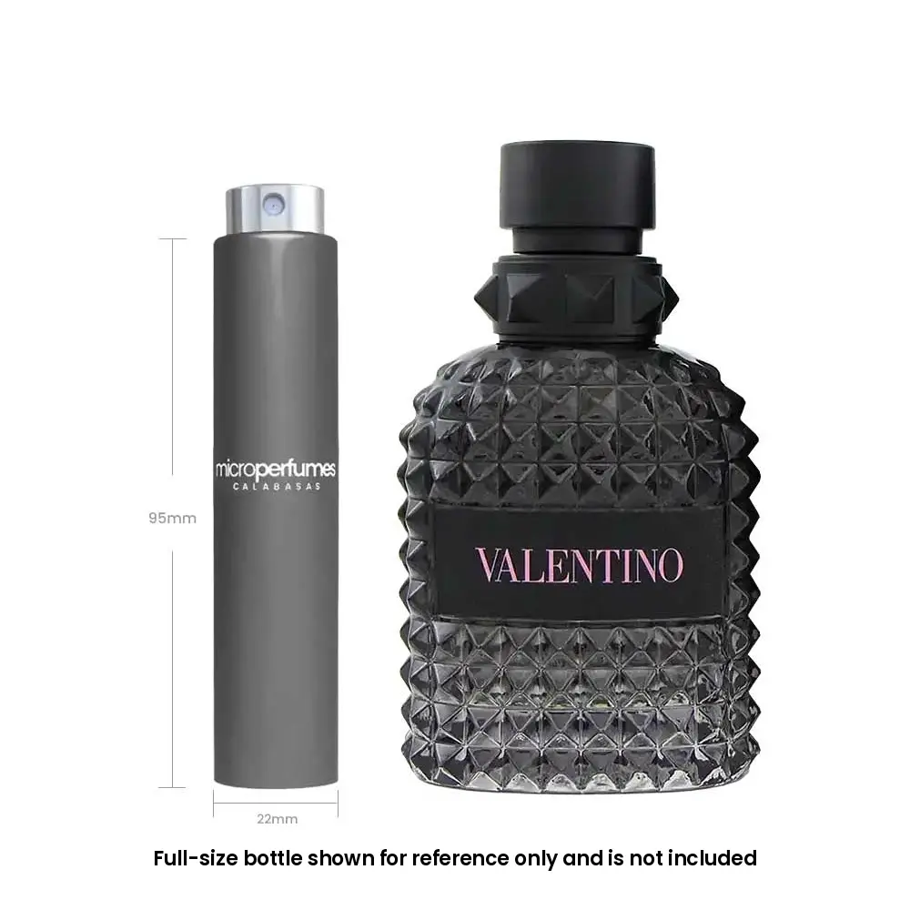 Valentino Uomo Born in Roma EDT For Men – 0.17 fl oz / 5 mL Travel Spray Decant, Mineral Notes, Violet Leaf, Salt, Gift for Him, Independently Rebottled by MicroPerfumes