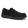 Basic Slip-On Rubber Sneaker - Water-Resistant, Lightweight Synthetic Footwear for Food Service, Non-Slip Striped Sports Walking Shoes