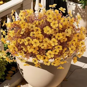 12 Stems Artificial Fall Flowers, Thanksgiving Halloween Christmas Wedding Party Decorations, Home Garden Floral Arrangements
