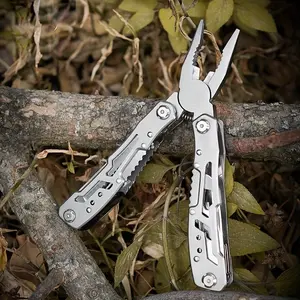 13-In-1 Multifunctional Tool Pliers, Foldable Stainless Steel Pliers with Needle Nose, Scissors, Knife for Camping, Fishing, Hiking, Home Repair