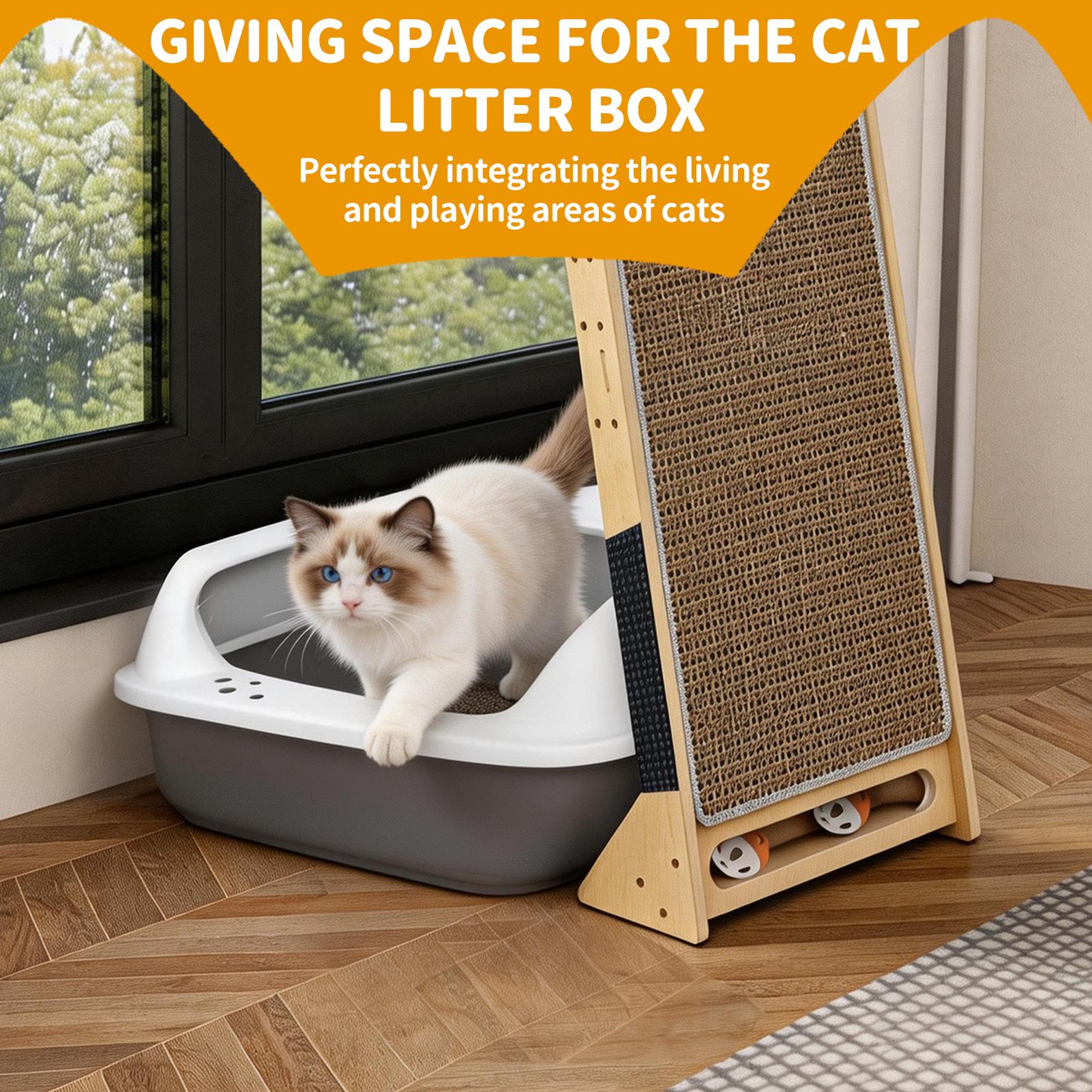 Cat Tree, Cat Window Perch with Scratching Pad, Climbing TreeInclude Hammock Cat Ladder with Cat House, Cat Treewith Cat Playing Balls and Grooming brushes