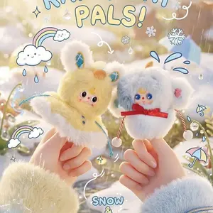 Babythree Weather Guide Plush Blind Box, Cute Weather Themed Plush Keychain, Kawaii Sun Rain Snow Collectible, Viral Fluffy Sky Charm, Adorable Mood Weather Plush Blind Box for Teens & Collectors