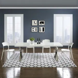 Modway Lida Moroccan Trellis 8x10 Area Rug in Ivory and Charcoal