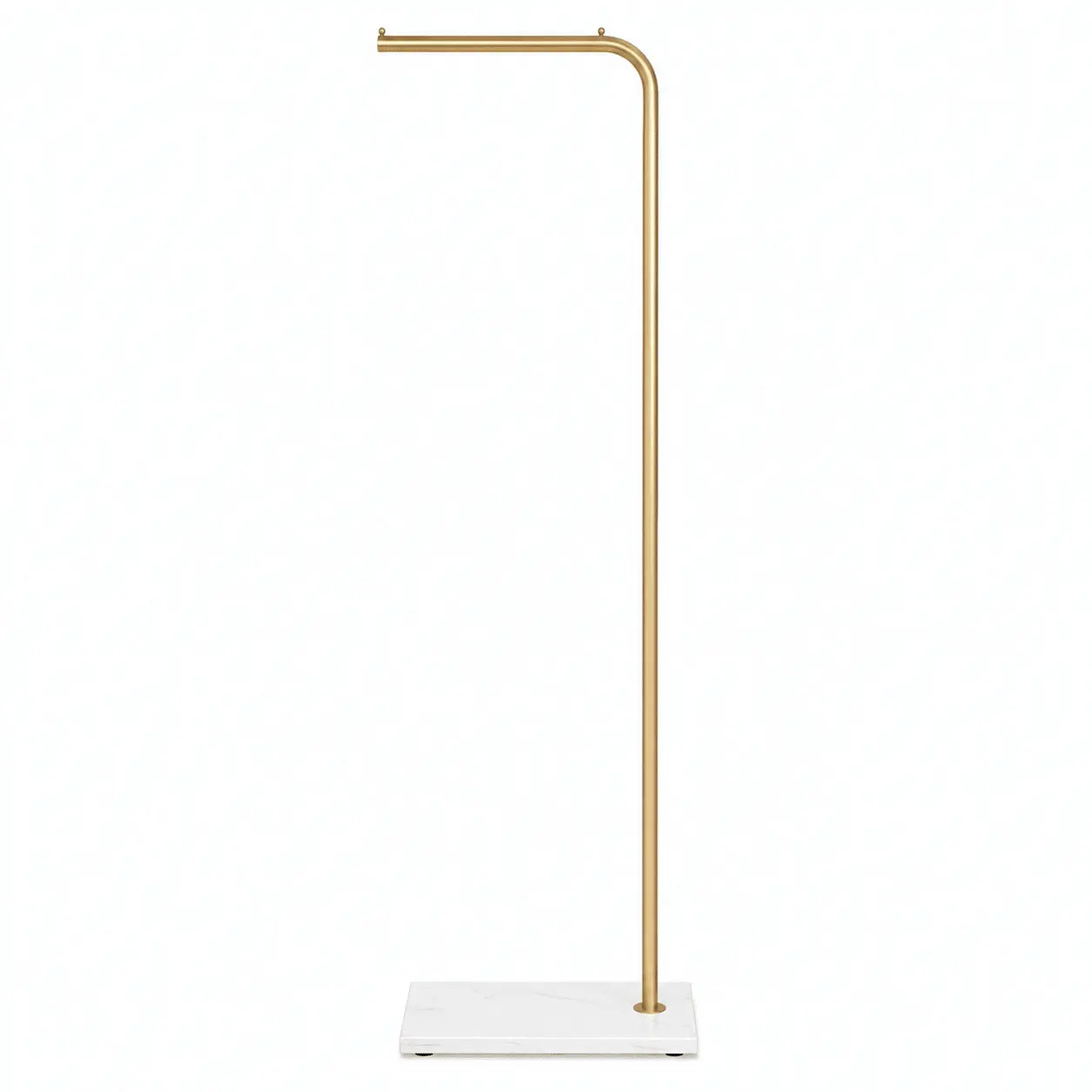67in Long Pole Floor Standing Coat Rack - Golden Heavy Duty Metal Vertical Coat Rack with Ceramic Plate, Multipurpose Strong Resistance Garment Hanger for Bedroom, Hat, Scarf, Jacket, Floor Standing Coat Racks, Long Pole Coat Racks
