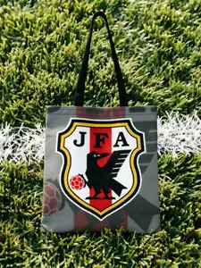 1PC Large Capacity Japan Football Canvas Tote Bag Foldable Chic Pattern No Closed Design - Suitable For Travel Small Gifts For Book Lover Match Day Essentials