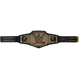 Roman Reigns WWE Autogrpahed WWE Universal Championship Replica Title Belt with Talent Side Plates - Fanatics Authentic Certified