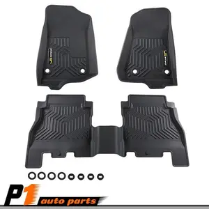 Floor Mats Fit For Jeep Wrangler JL 2018-24 TPE All Weather Custom Fit Car Liner Truck Accessories Car Accessory