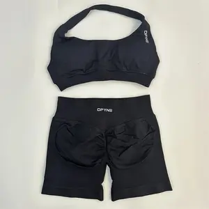 DFYNE Impact Bra & Short Set – Seamless Sculpting Gym Outfit for Women